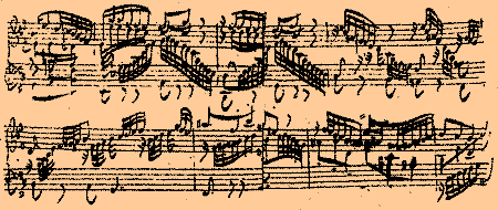 Johann Sebastian Bach: Praeludium h-moll f&uuml;r Orgel, Autograph