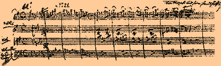 Wolfgang Amadeus Mozart: Eine kleine Nachtmusik, Autograph